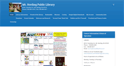 Desktop Screenshot of mtsterlingpubliclibrary.org