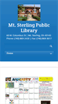 Mobile Screenshot of mtsterlingpubliclibrary.org
